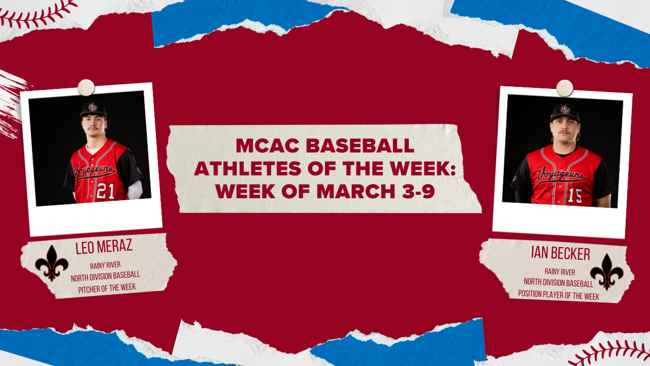 MCAC Baseball Athletes of the Week: Meraz, Becker; Week of March 3-9