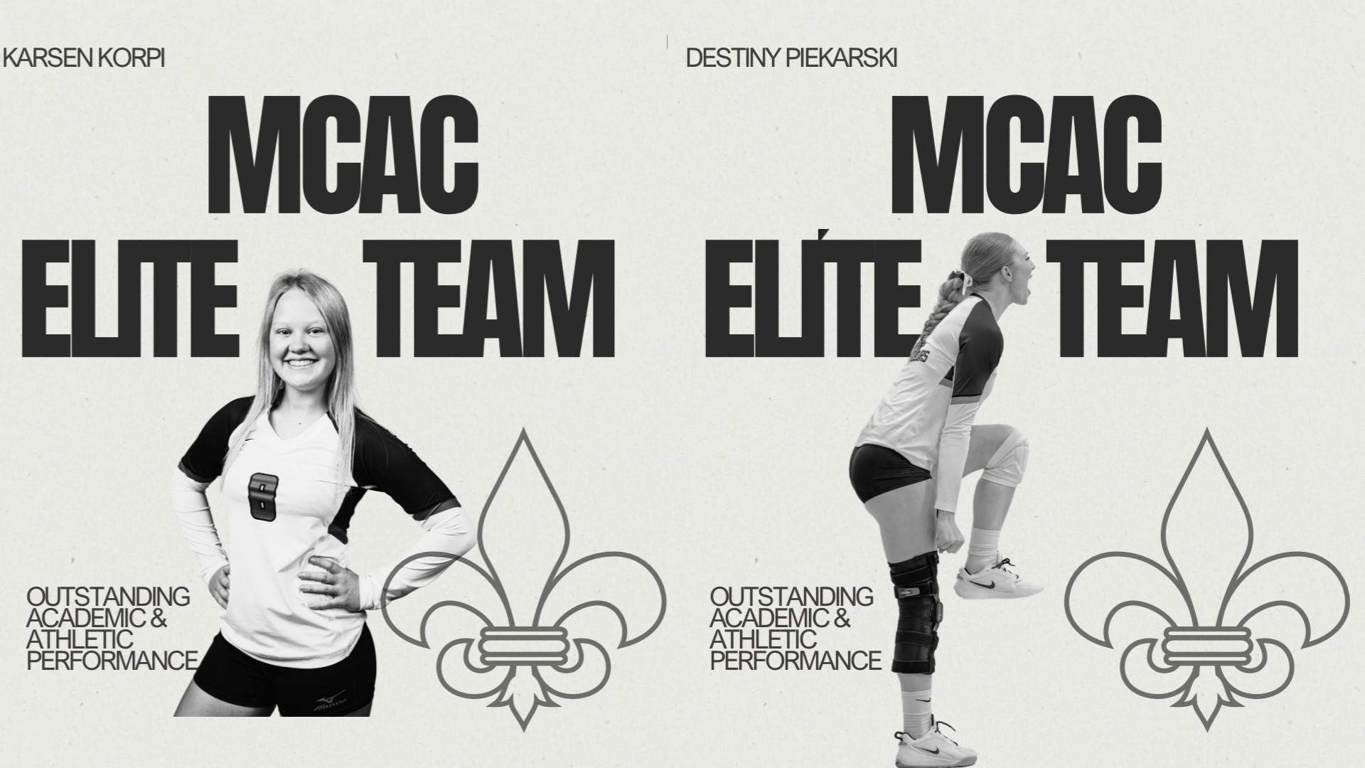 Korpi and Piekarski make 2024 MCAC Elite Team